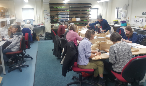 Surrey Centre Archaeological Unit volunteers at work