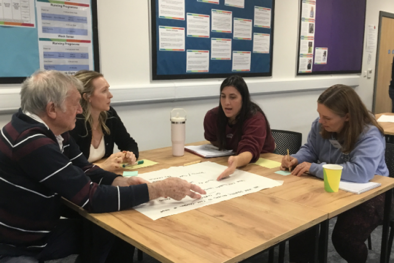 Climate Change Citizens Panel in group discussion