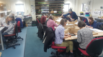Surrey Centre Archaeological Unit volunteers at work