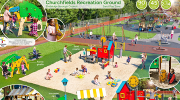 Churchfields recreation ground play area design