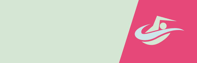 Swimming icon on a coloured background